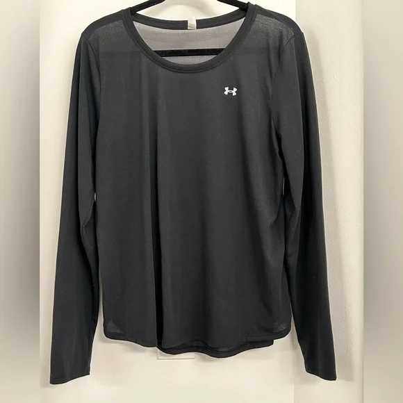 Under armour long sleeve t shirt, with sheer panel on back, size L. - Picture 1 of 3